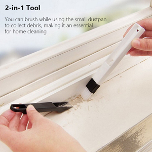 3 in 1 <b>Cleaning</b> Brushes <b>Set</b> <b>Window</b> <b>Cleaning</b> Brush Clean Tool Slot Brush Keyboard Nook Cranny Dust Shovel Track - Product Image 4