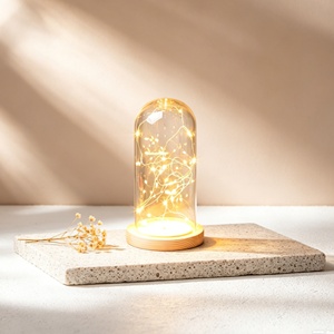 Campana di Vetro per Fiori Conservati 20x40 <span class=keywords><strong>cm</strong></span>, Personalizzabile con Logo, Diverse Misure, Prezzo di Fabbrica, Ideale per Regali e Artigianato - Product Image 2