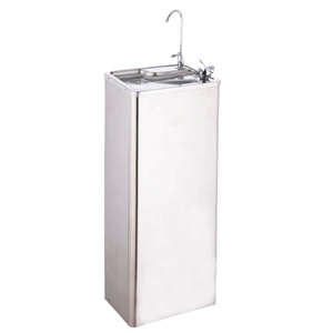Fontaine à eau chaude et froide en acier inoxydable pour écoles, installation sur pied, usage extérieur et domestique, construction en acier inoxydable - Product Image 4