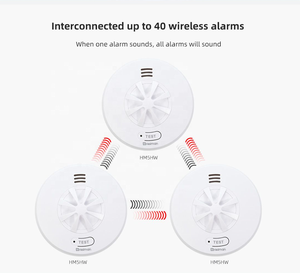 Sistema de alarma de seguridad para el hogar inteligente RF868/RF433 Detector de calor inalámbrico interconectado a la venta - Product Image 4