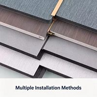 Panneau en tissu PVC de style moderne, panneau de décoration intérieure imperméable, panneaux muraux en fibre de charbon de bambou pour écoles et hôtels