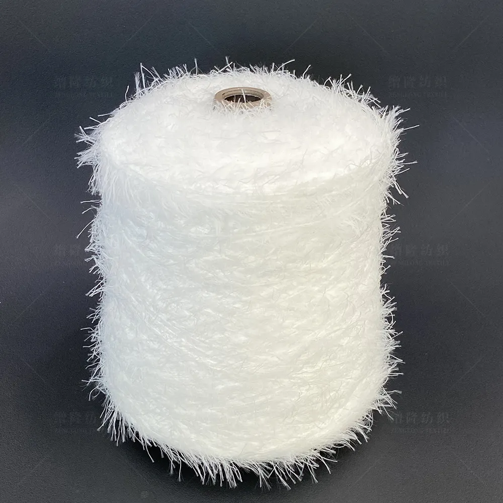 4cm 100% nylon faux fur dog wool flat knitting machine weaving dyed crochet fancy mink yarn