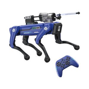 スマートインタラクティブSTEMロボット犬のおもちゃ音声リモコン電気30 + リアルアクションプログラム可能 - Product Image 1