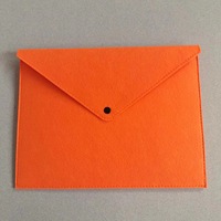 Sac à documents en feutre en gros - Conception à bouton-pression A4, pochette promotionnelle pour affaires et rangement de mahjong
