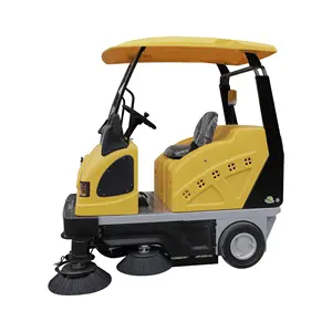 Original Factory Driving Type Floor Sweeper Suppliers Street Scrubber Leaf Collector