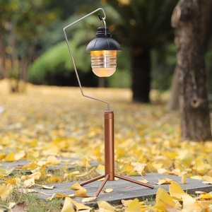 Aluminum Alloy <b>Lamp</b> <b>Stand</b> Tripod Foldable Desktop Ambient Light Holder For Camping Picnic Selfie Support - Product Image 2