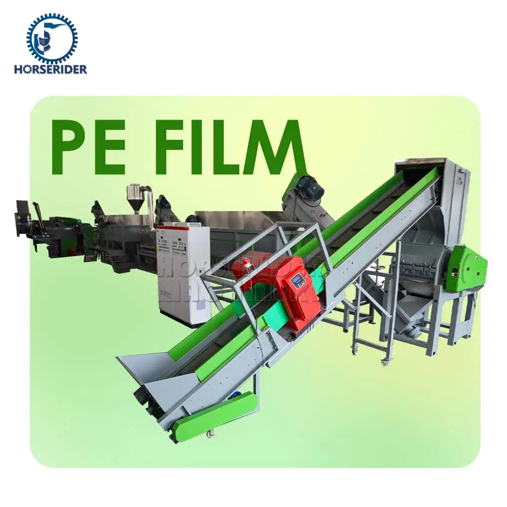 500kg/h waste pp pe plastic film washing machine recycling line best price pp/pe film recycling machine