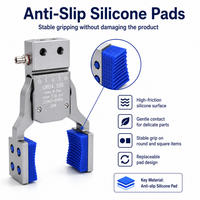Mini-BHVG Pince pneumatique à large ouverture avec capteur magnétique pour robot de moulage par injection et manipulation flexible de l'EOAT