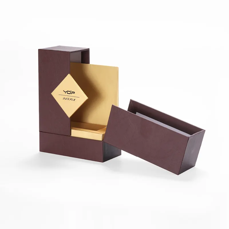 Роскошный специальный оконный Шоколадный и Золотой картон, бумага, модная Подарочная коробка, парфюм 100 мл