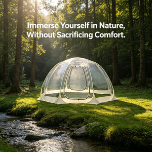 Tente bulle transparente en PVC pour le camping en plein air, observation des étoiles, imperméable, gonflable, installation facile, pour dormir en extérieur - Product Image 3