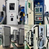 Stasiun Pengisian Daya Kendaraan Listrik Cepat (EV) Komersial 60kw 120kw 240kw CCS GBT Smart Floor-mounted dengan OCPP APP POS RFID