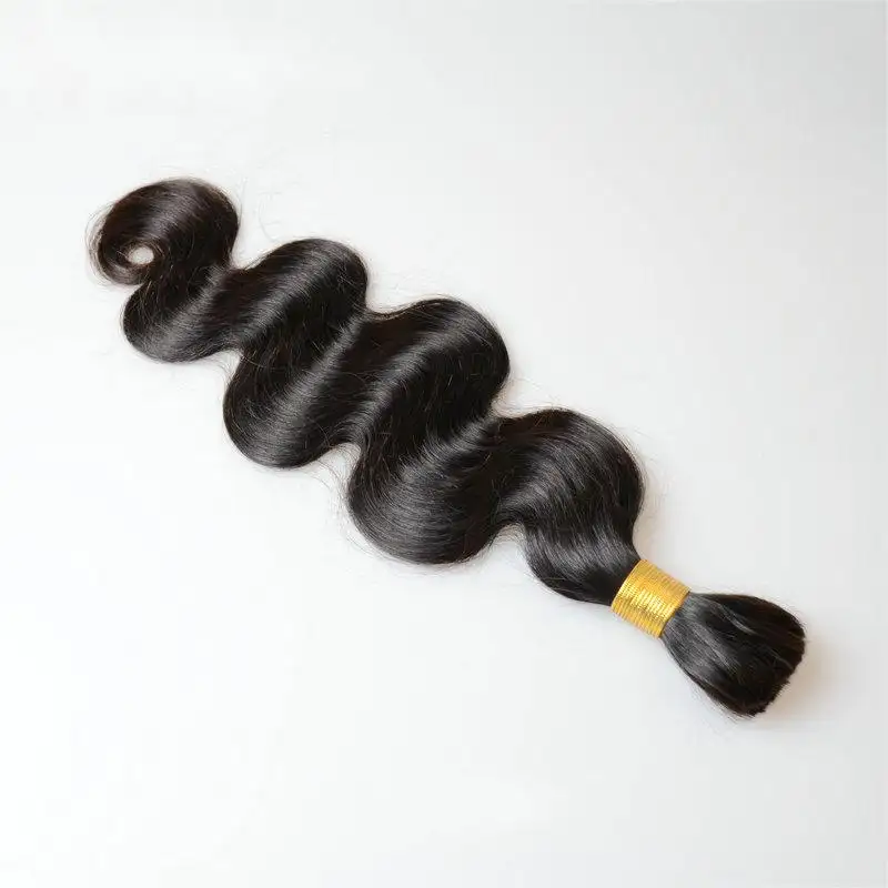 Amazon sıcak satış toptan fiyat doğal renk 100g örgü saç avrupa pazarı için toplu vücut dalga saç toplu uzantıları