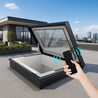 Ventanas de Techo de Aleación de Aluminio de Alta Calidad, Tragaluces Fijos Adecuados para Villas con Aislamiento Térmico y Diseño Minimalista