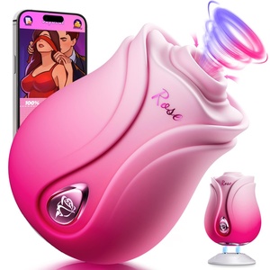 Juguete Sexual en Forma de Rosa con Vibración y Succión, Control por Aplicación, Juguetes Sexuales para Mujeres, Estimulador de Pezones y Clítoris, Vibrador de Punto G, Juguete Sexual para Adultos - Product Image 4