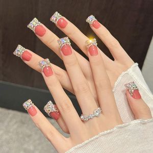 <span class=keywords><strong>Faux</strong></span> <span class=keywords><strong>ongles</strong></span> artificiels de luxe faits à la main, style chic et élégant, design français en forme de bec de canard, pour les doigts, vente en gros, haute qualité - Product Image 3