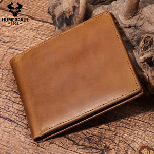 Genuine Leather Mens <strong>Wallet</strong> RFID Personalized Card Holder <strong>Wallets</strong> for Son Grandson Trifold High Quality Money Bags Perfect Gift - Product Image 5