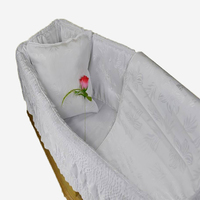 XZR-65 Couverture et matelas en tissu satiné Capiton de style européen pour cercueil, fournisseur d'accessoires funéraires