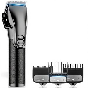 Tondeuse à cheveux professionnelle sans fil pour hommes avec lames en acier inoxydable et écran LCD – Kit de coupe de cheveux Fade - Product Image 4