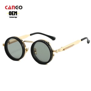 Petites lunettes de soleil rondes dorées Beatly tendance livraison 48h