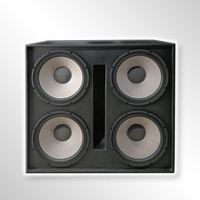 VANT DM1840S Enceinte musicale active 4*18 pouces en contreplaqué 1600W, Subwoofer Noir pour Cinéma, Extérieur, Grand Format Professionnel