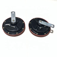Red Msm Supertone Auto Bocina 12V Disc 335HZ/400HZ Super Loud Blast Tone High Tone Dual y Low Metal Electric Car Grille Horn