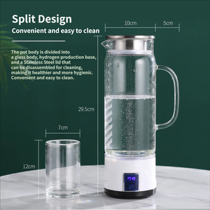 Botella de Vidrio Portátil con Tecnología PEM para Agua Hidrogenada, 1000 ml, para el Hogar y Exteriores, Electrólisis de 5 Minutos, Alta Concentración - Product Image 3