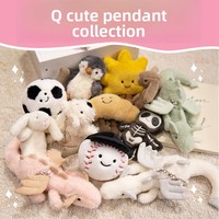 Jelycatt Porte-clés Peluche Croissant Tasse à Café, Animal en Peluche, Breloque de Sac, Pendentif Décoratif, Cadeau, Super Doux, Coton PP, Vente en Gros
