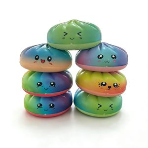 Jouet à presser Baozi en PU à rebond lent, simulation de nourriture, super populaire, nouveauté 2026 - Product Image 2
