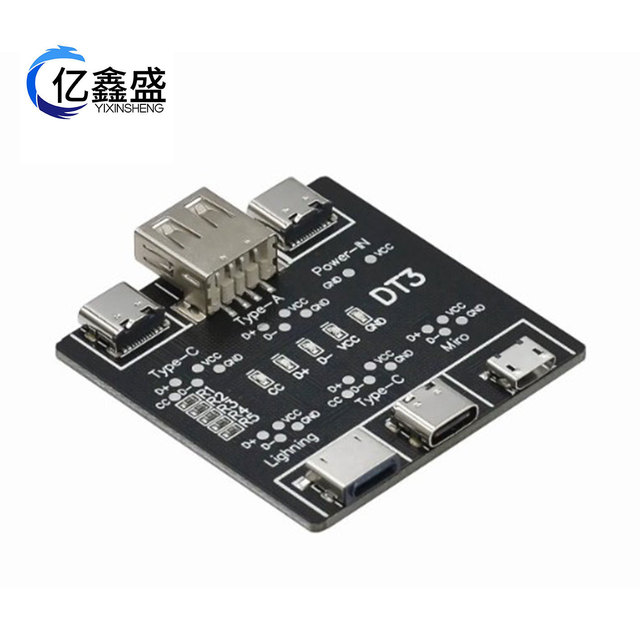YIXINSHENG DT3 Data Line Tester Type C Micro USB Charging Cable Diagnostic Board For Electronics Repair