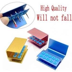 Bloque Porta Fresas Dentales de 10 Orificios con Soporte de Silicona Autoclavable - Product Image 3