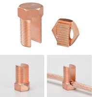Conector de Perno Dividido de Latón de Alta Conductividad 6A 10A, Abrazadera de Cable Eléctrico para Sistema de Puesta a Tierra de Conductores