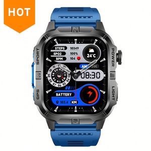 Reloj Inteligente GPS H3 Unisex Deportivo Cuadrado con Pantalla IPS de 2.01 Pulgadas, Silicona, Resistente al Agua IP68, Contesta Llamadas, Brújula, Monitor de Sueño, Alarma - Product Image 1