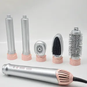 Secador de cabelo 5 em 1, secador de cabelo de alta velocidade, alisador de cabelo profissional, modelador de cabelo, ferramentas para estilizar, escova de ar quente