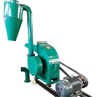 Broyeur à marteaux électrique SURRI pour bois avec cyclone, déchiqueteuse de coques de noix de coco, capacité 2T/H, 380V triphasé