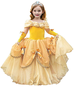 Vestido <span class=keywords><strong>de</strong></span> princesa <span class=keywords><strong>Bella</strong></span> para niñas, disfraz <span class=keywords><strong>de</strong></span> <span class=keywords><strong>bestia</strong></span> <span class=keywords><strong>bella</strong></span> para Halloween, carnaval, Cosplay, vestido <span class=keywords><strong>de</strong></span> baile <span class=keywords><strong>de</strong></span> cumpleaños para eventos infantiles - Product Image 4