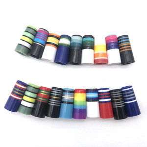 Accessoires de pièces de montage de Golf à faible quantité minimale de commande 0.355 pouces anneaux à rayures multicolores couleur en plastique embouts d'arbre de Club de Golf 9.1*30*14mm - Product Image 4
