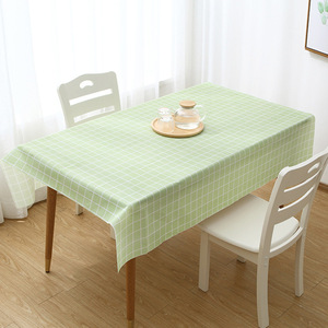 PEVA <b>tablecloth</b>, oil-proof placemat, trendy checkered Nordic checkered <b>tablecloth</b>, waterproof and washable. - Product Image 2