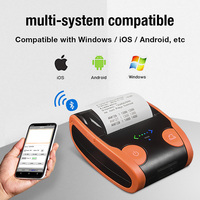 Imprimante de codes-barres portable QS 58 mm, imprimante thermique de poche mini POS de 2 pouces, imprimante de reçus mobile Android, imprimante d'étiquettes sans fil portable
