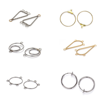 Mode boucle d'oreille cerceau bricolage résultats de boucle d'oreille boucles d'oreilles en laiton boucles