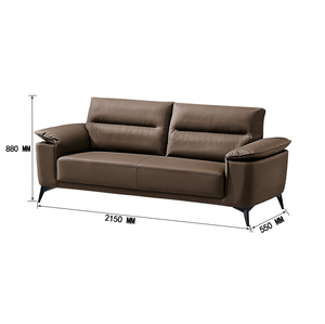 WACO canapés de luxe 1 + 1 + 3 places ensemble de canapés en cuir designs meubles de maison authentiques canapé sectionnel moderne - Product Image 2