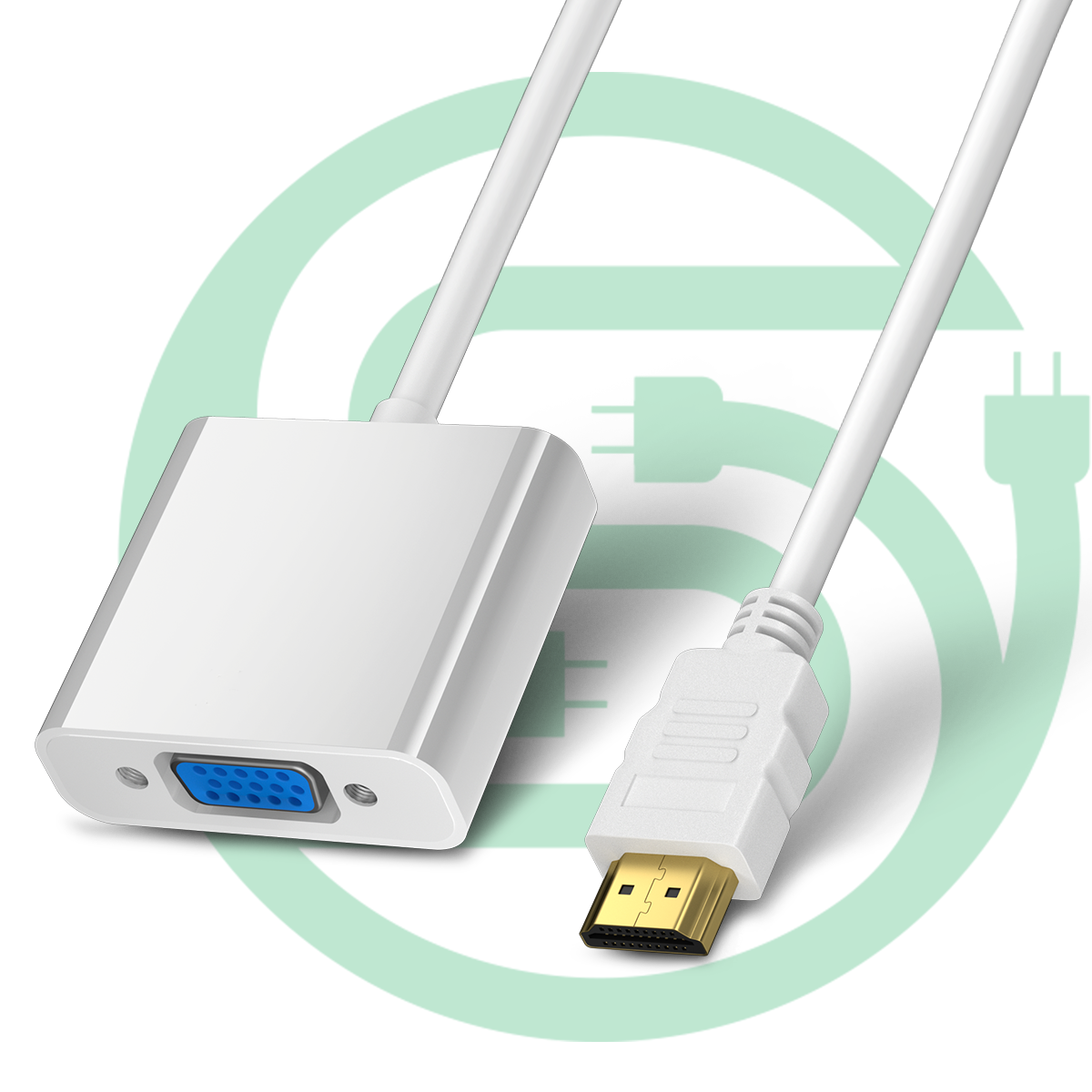 Adaptateur vers HDMI mâle M vers D-sub (VGA) F,VGA vers HDMI Câble VGA HDMI