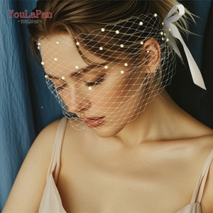 <span class=keywords><strong>Voile</strong></span> <span class=keywords><strong>de</strong></span> <span class=keywords><strong>mariée</strong></span> longue YouLaPan <span class=keywords><strong>de</strong></span> style européen et américain, en maille blanche <span class=keywords><strong>avec</strong></span> bandeau perlé, masque pour les yeux/<span class=keywords><strong>voile</strong></span> facial pour fête - Product Image 1