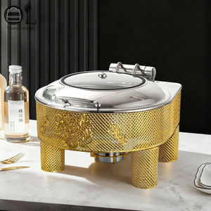 Kompor Buffet Pemanas Alkohol Stainless Steel Komersial OULU Kontrol Digital Cerdas Hemat Energi A+++ Desain Mewah - Product Image 3