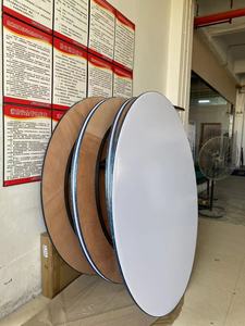 Bán buôn Dinning bàn tròn sự kiện tiệc gấp bảng ván ép hàng đầu sắt kim loại khung thép để bán trong nhà - Product Image 4