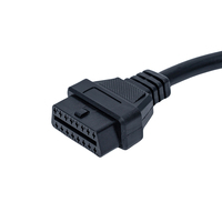 Adaptador Linkyou OBDF a J1939 9PF OBDII J1939 de 9 Pines OBD2 de 16 Pines Hembra para Automóvil, Lector de Códigos Diésel, 1 Año de Garantía, 12-24V, Pantalla LCD