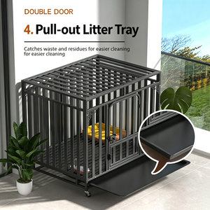 Jaula para Perros Grandes y Medianos con Inodoro, Casa para Mascotas con Valla Extra Gruesa para Perros como Golden Retriever, Samoyed y Labrador - Product Image 6