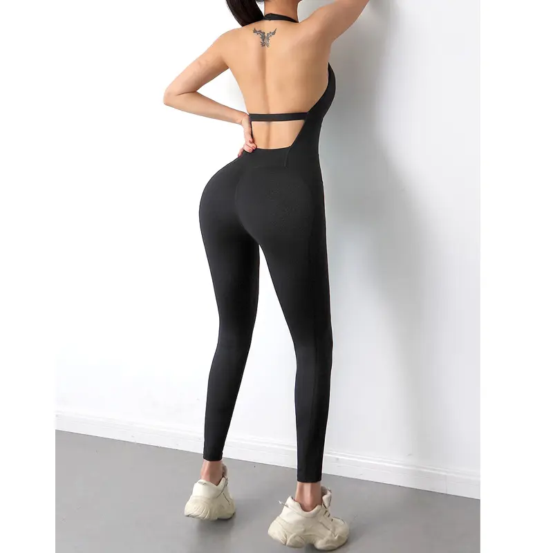 Hot Fitness Beauty Back Femmes Running Tight One-Piece Sports Sexy Exercice Yoga Vêtements