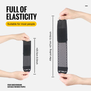 צמידי יד קלים מתכווננים של מותג WRELS, תומכי כושר עם חורי רשת, צמידי יד אלסטיים בלחץ - Product Image 5