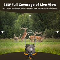Caméra 2K UCon/Ubox avec caméra de chasse 4G activée par mouvement avec panneau solaire Caméra de chasse pour moniteur de faune extérieur