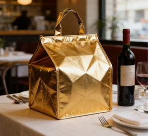 Wholesale Eco Friendly Aluminum Foil Waterproof Insulated Bag 20L Capacity Touch Fastener Closure Suitable for <b>Cake</b> Stores Keep - Product Image 4